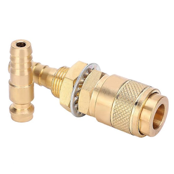 8mm Par Vattenkyld & Gasadapter Snabbkoppling Kompatibel med MIG TIG Svetsbrännare (Gul)