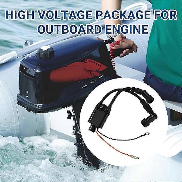 Kompatibel med utombordsmotor MFS8 MFS9.8 NSF8 NSF9.8 4-Takt 3V1-06040-0 3V1060400M Tändspole