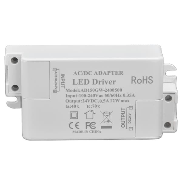12W LED-driver lavspænding konstant strøm LED-strømforsyningstransformer til LED-lys