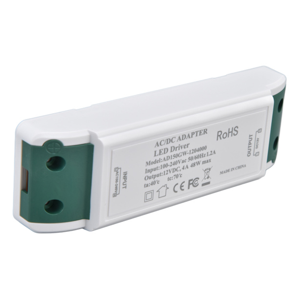 LED-strømdriver 12V DC 48W 4A konstant strømspændingsadapter 12V LED-strømtransformator AC100-240V