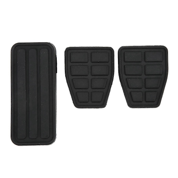 3 stk. Clutch Bremse Gasspedal Pad Kit Gummi Svart Fleksibel Slitesterk Erstatning kompatibel med T4 Transporter 1990-2003
