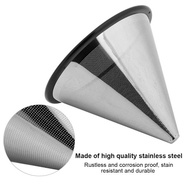 YJ‑99A3 Kaffefilter i rustfritt stål Tekaffedrypper Kaffemaskinsil