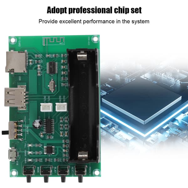 HW-433 Dobbelt 5W Digital Bluetooth Dobbeltkanals Audio Stereo Effektforstærkerkort