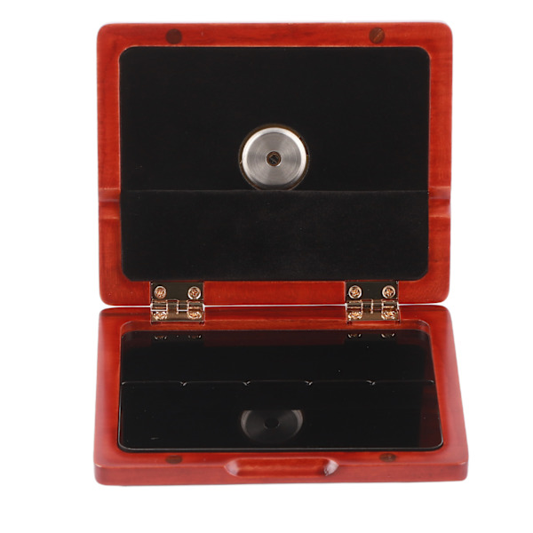 Saxofon Klarinet Reed Case Solid Wood 5-Reeds Holder Opbevaringsboks med Hygrometer