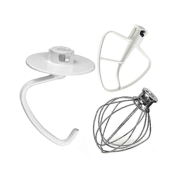 Kompatibel med Kitchen Aide tilbehør 4,5-5 Qt - Head Stand Mixers Paddle Attachment kompatibel med K45B/K5THCB/K5THBS