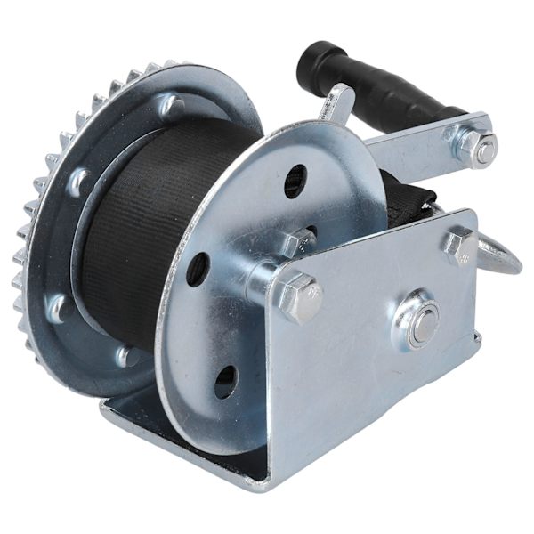1200LBS Heavy Duty vinsch med 8M rem handvevkabel Gear Winch för båttrailer