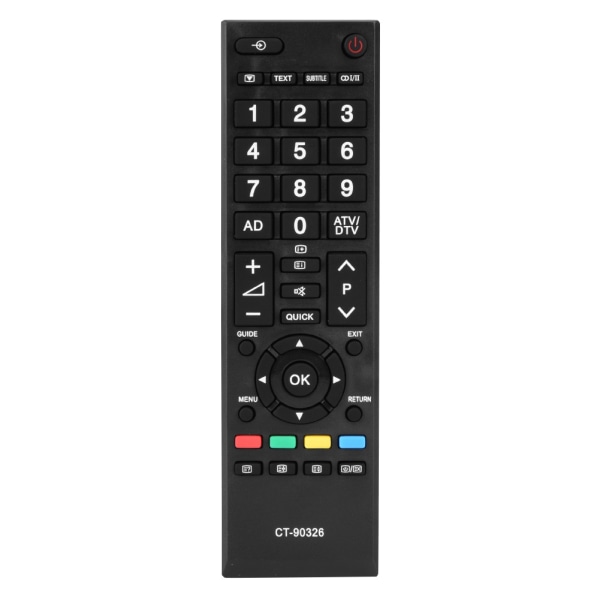 CT-90326 Multifunksjonell TV-erstatningsfjernkontroll for Toshiba-kontroller