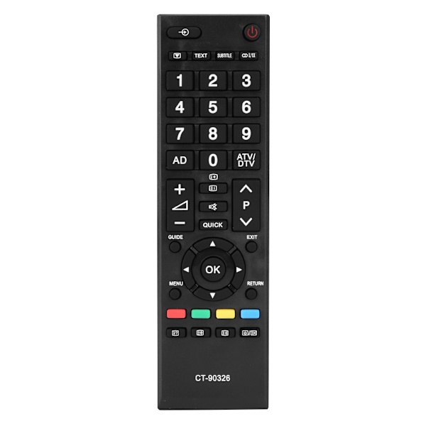 CT-90326 Multifunktionell TV-Ersättningsfjärrkontroll för Toshiba-styrenhet