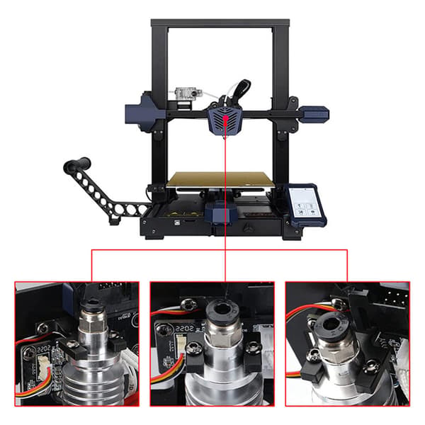 Ekstruder Hotend Fastgørelsesmodul Metal PVC Nem Installation Stabil Sikker Hotend Auto Leveling Modul til Vyper E