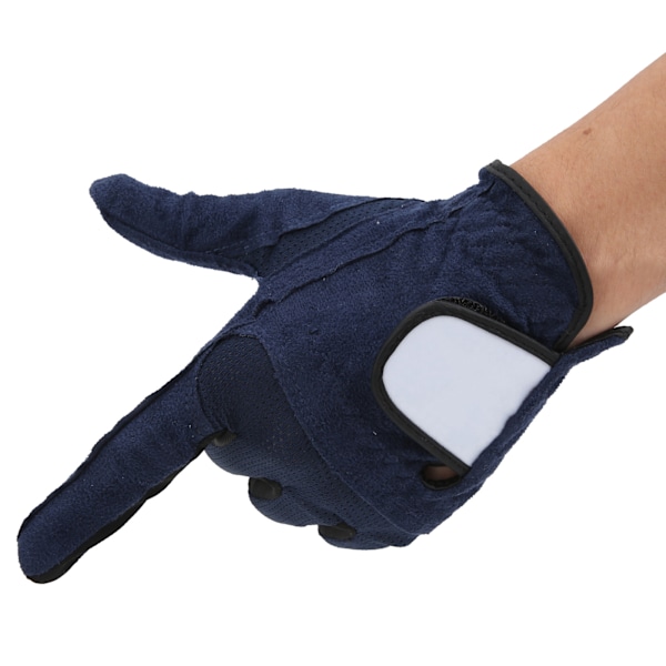 Herre Golf Handsker Venstre Hånd Mikrofiber Svedabsorberende Bløde Åndbare Golf Handsker Royal Blå25#