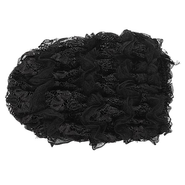 Muslimsk turbanhat - Elastisk mesh - Komfortabel - Åndbar - Smuk plisseret design - Retro klassisk muslimsk hat - Sort