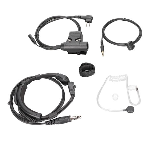 U94 PTT med fingermikrofon PTT 7,1 mm Retractable Throat Control Headset til Motorola GP88 GP300 GP3688 DEP450