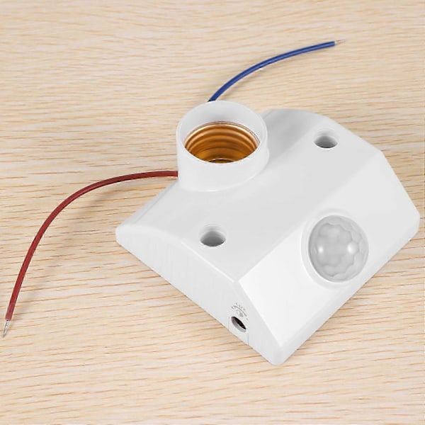 Base Socket IR Lampe Pære Bevægelsesdetektor