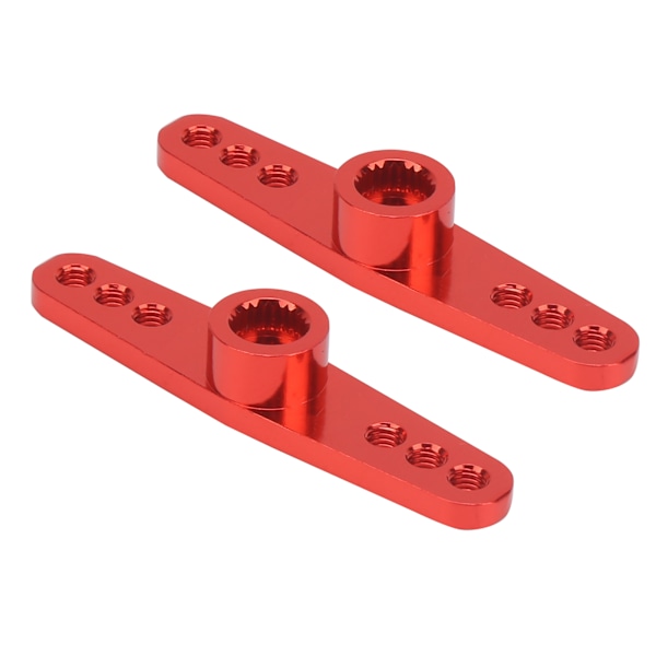 2 kpl 25T alumiiniseos CNC RC ohjaustehoservon varsi Yleiskäyttöinen 1/10 RC-autolle Punainen