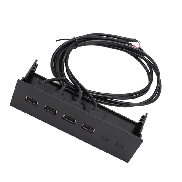 USB Frontpanel Hub 5,25 tommer 4 porter Høyhastighets Stabil Plug and Play Optisk Stasjon Frontpanel for Desktop Motherboard