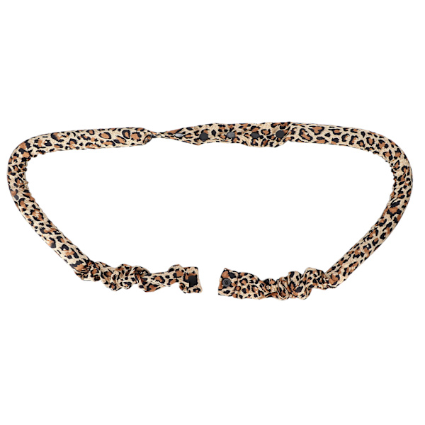 Varmefri krøllestang pandebånd EVA Skum Blødt Bomuld Sove DIY Krøller Rollers Hårstyling ToolLeopard Print