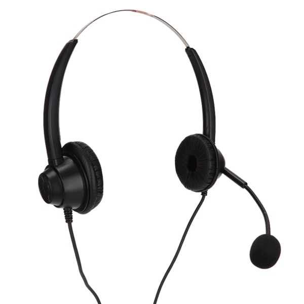 H360DRJ Binaural telefonhörlurar svart brusreducerande dubbelsidigt headset för callcenter onlinekurser