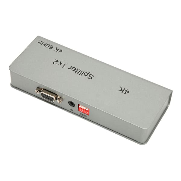 HD Multimedia Interface Splitter 4K 1 in 2 ut Ljudvideo Duplikator för Xbox för PS4 HDTV 100‑240V EU-kontakt