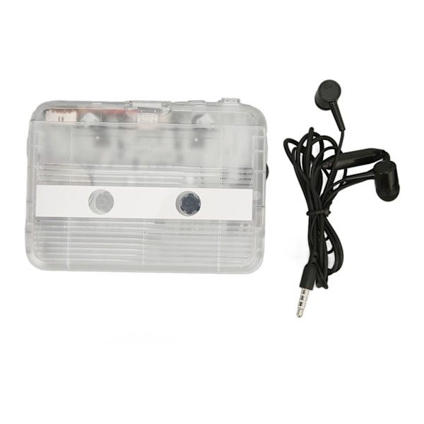 Kassette til MP3 Converter Multifunktion Auto Reverse Transparent Retro bærbar båndafspiller til bærbar pc