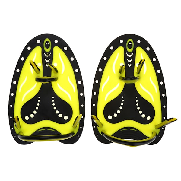 WAL Simning Dykning Handfenor Paddlar Webbed Training Fen Scuba Utrustning (Gult S)