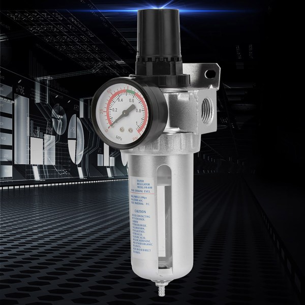 BSP 1/2" luftkompressor fuktighetsvannlåsfilterregulator med monteringstilkobling