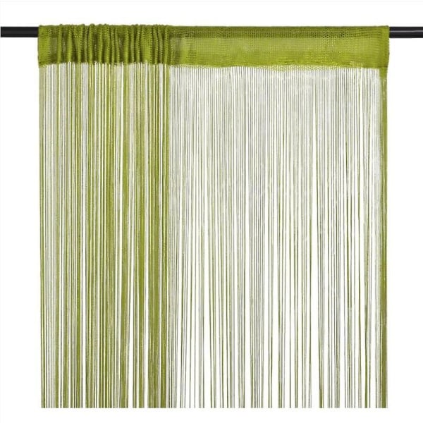 Monokrom grön kryptering rak gardin, 1m x 2m