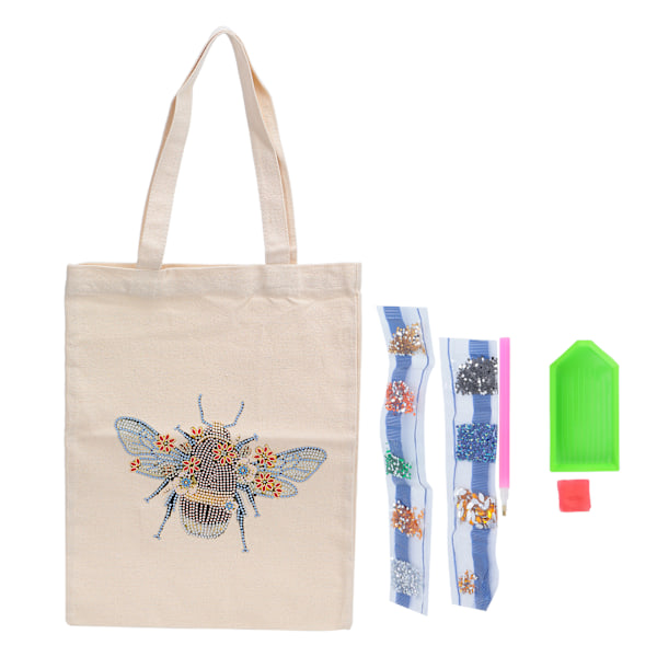 Diamantmålning Tote Bag Praktisk Färgglad Special för Skolväska Förvaring Picknick Resor GåvorBB013