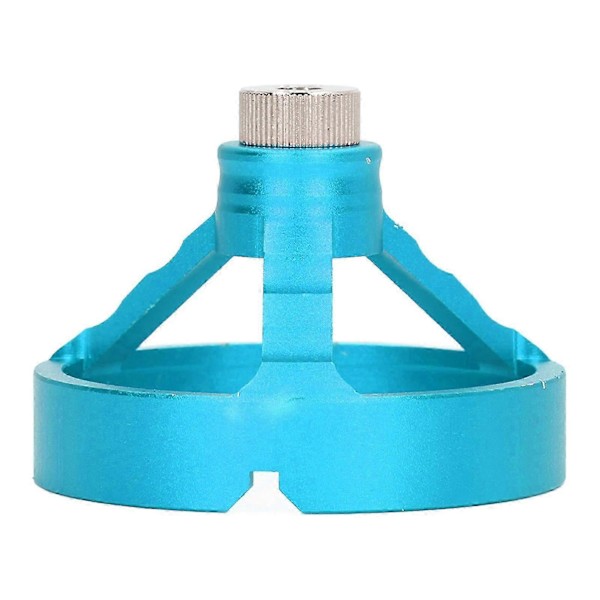 3 i 1 Vertikal Hullborelokator med 6 Boreforinger Trebearbeiding Bor Guide Jig Fixture Blå