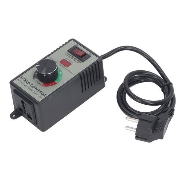 AC Motor Hastighetskontroller Elektrisk Vifte Variabel Hastighetsregulator med 10A Universaluttak EU-plugg AC220 til 240V 4000W 0.4
