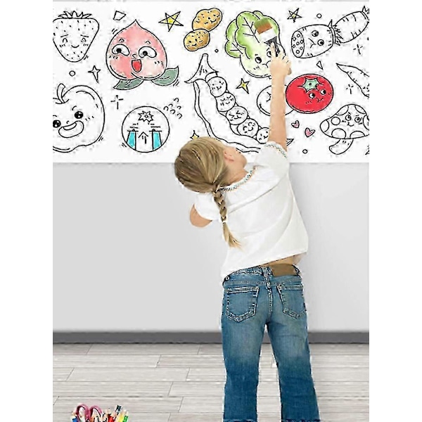 Piirustuspaperirulla Graffitit Askartelu Sininen