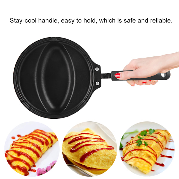 Non-stick stegepande omeletpande med form til omelet risfremstilling