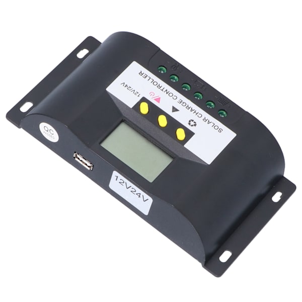 Intelligent solcelleladeregulator med justerbare timerstyringstilstande LCD-display solcelleregulator til DC-belastninger 10A