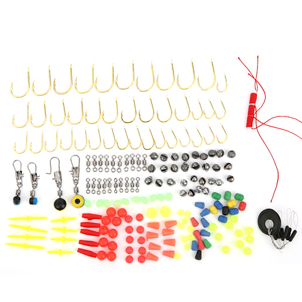 Fiske Agn Perler Bait Jig Hook Swivels Takler Sett Med Boks for Havfiske