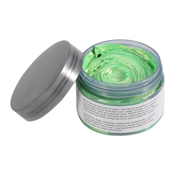 Women Men Disposable Hairstyle Styling Modeling Hair Coloring Wax(Green)