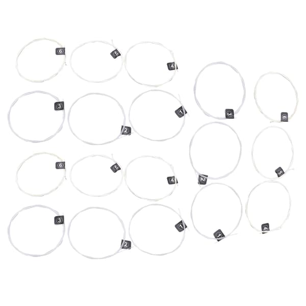 3 Set Klassiska Gitarrsträngar Ersättning Stabil Tonhöjd Nylon Silverpläterade Tillbehör NX36