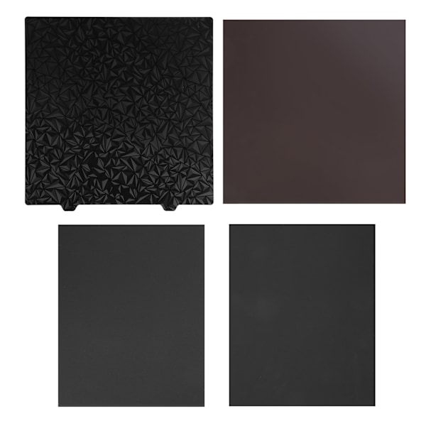 3D-skrivarplatta i PET PEI, 300 x 300 mm, slät PET, frostad PEI, dubbelsidig PEI-platta för PLA PETG TPU TPE, stålplatta, 1,2 mm tjocklek, magnet