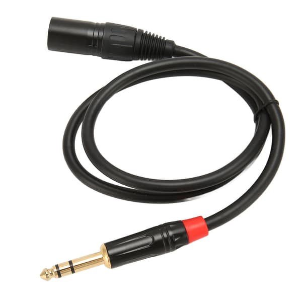 1/4 tomme til XLR han-kabel 0,75 m længde 6,35 mm stik til XLR han-lydkabel til mikrofonmixer