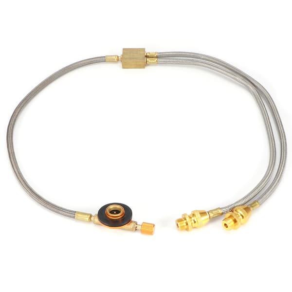 G1/8 DN6 brenneradapter slange utendørs slangeadapter for dobbel campingovn (RT‑912A)