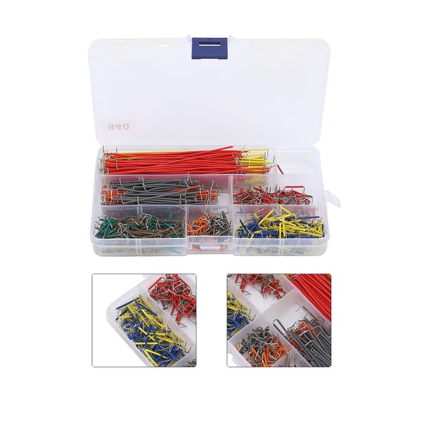 840 st flexibel bygel lödfri kopplingsdäck stift expansionskabel kit elektronisk komponent
