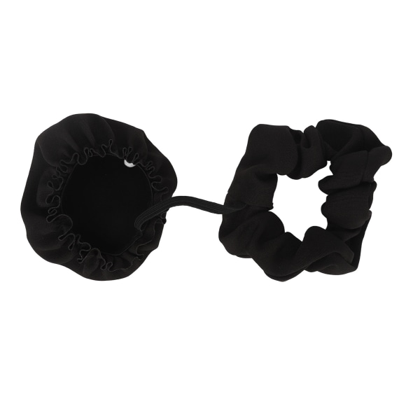 Drinkcover Scrunchie Genanvendelig Strækbar Drink Spiking Prevention Scrunchie til glaskopper Sort