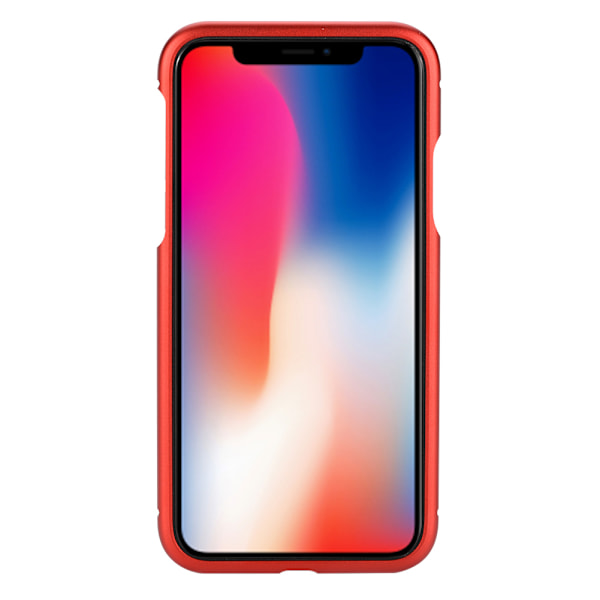 Magneettinen imukykyinen karkaistu lasinen puhelimen suojakotelo iPhone X:lle, punainen