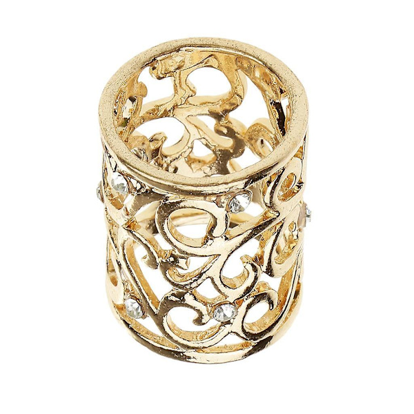 Sjalring Modern Enkel Cylinder Sjalspänne Gåva Alla hjärtans dag Mors dag Guld