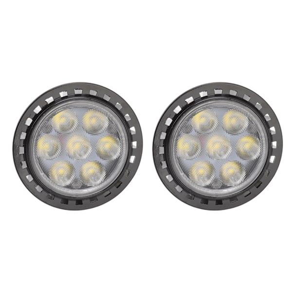2 st LED-lampor 7W 6000K energibesparande glödlampa för hallar barer kontor hem 110‑240V vitt ljus