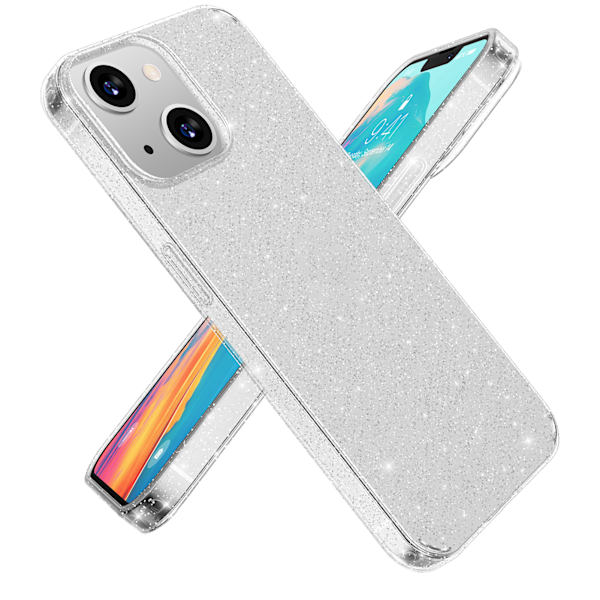 6,1 tuuman matkapuhelinkuori 1,5 mm PC TPU -liukueste suojakotelo IPhone 13 -kaksoiskameralle