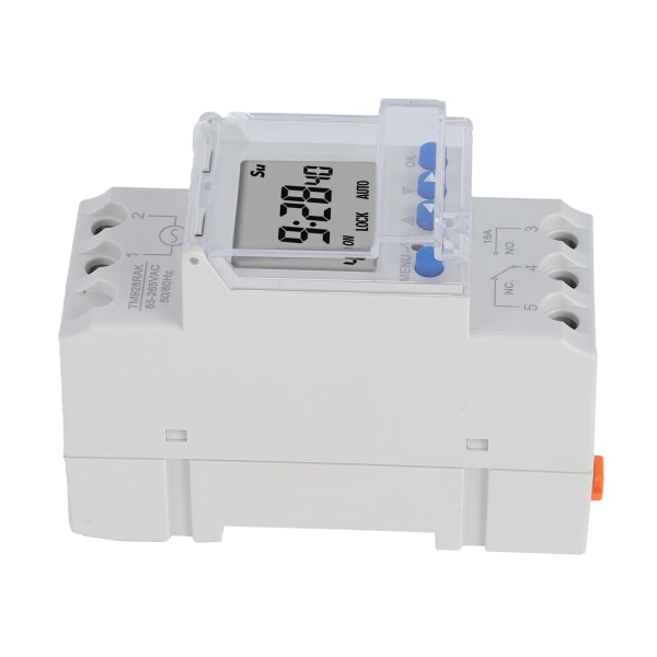 Elektronisk Timer Switch Programmerbar Smart Analog Time Din Skinne Montering 85-265V 16A