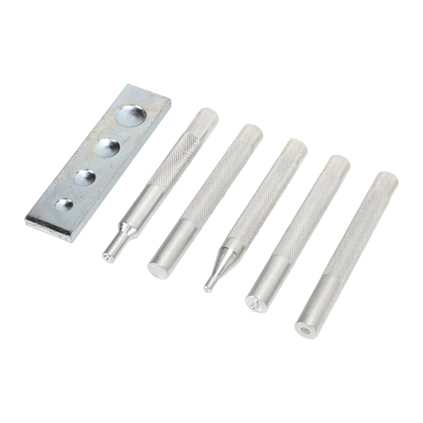 5 kpl Snap Rivet Setter Die Punch Snap Kit iso asennustyökalu pohjalla rei'itysreiän asennusta varten