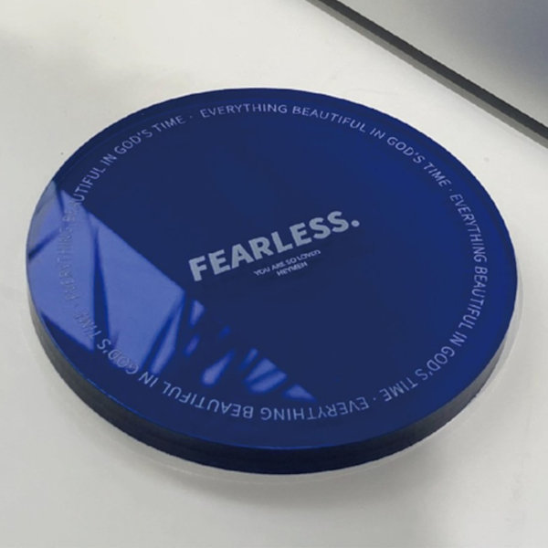 Minimalistiske koppunderlag i akryl med varmeisolasjon for reklametilbehør Hjem Blå