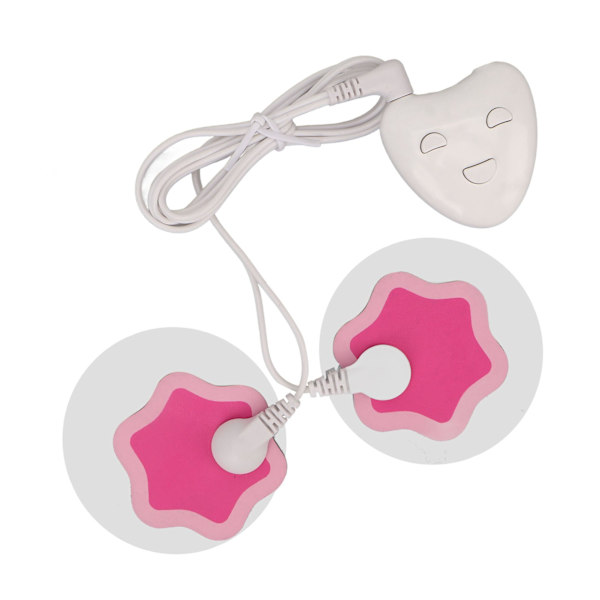 Menstruationsvärk Stop-enhet med elektrodplåster Uppladdningsbar USB Bärbar Menstruationsvärk Stop Massager för kvinnor Vit