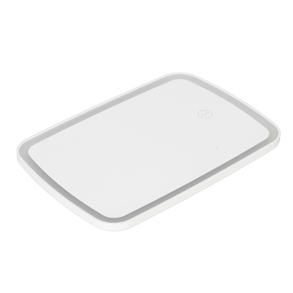Sminkspegel med lampor USB Uppladdningsbar 45 graders vertikal lutning Dimbar pekskärm Light Up Spegel Vit