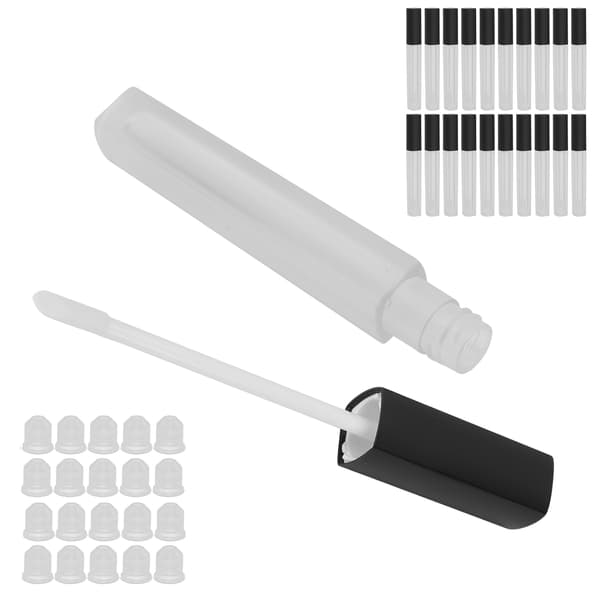 20 st läppglansrör Balsamflaska Läppglans Klar Plast Tomma Påfyllningsbara Balsamrörsflaskor Behållare 4,5 ml
